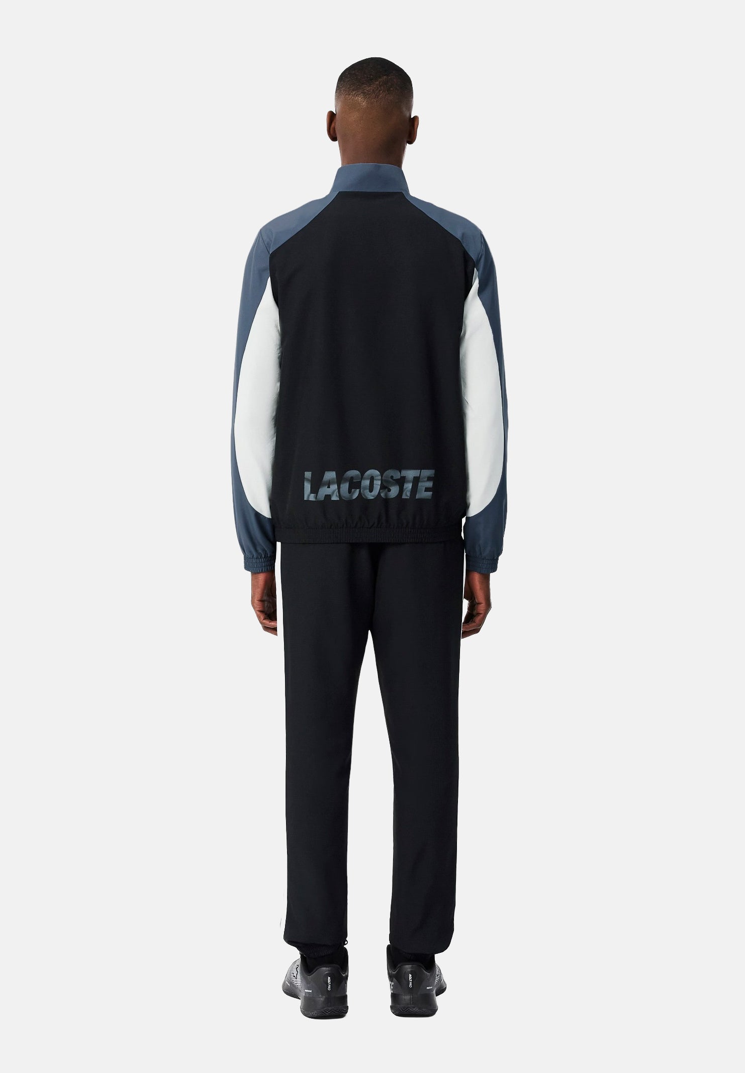 LACOSTE Tuta TRACKSUIT grigio per uomo con dettagli bicolore a contrasto WH6603 YXE LACOSTE 