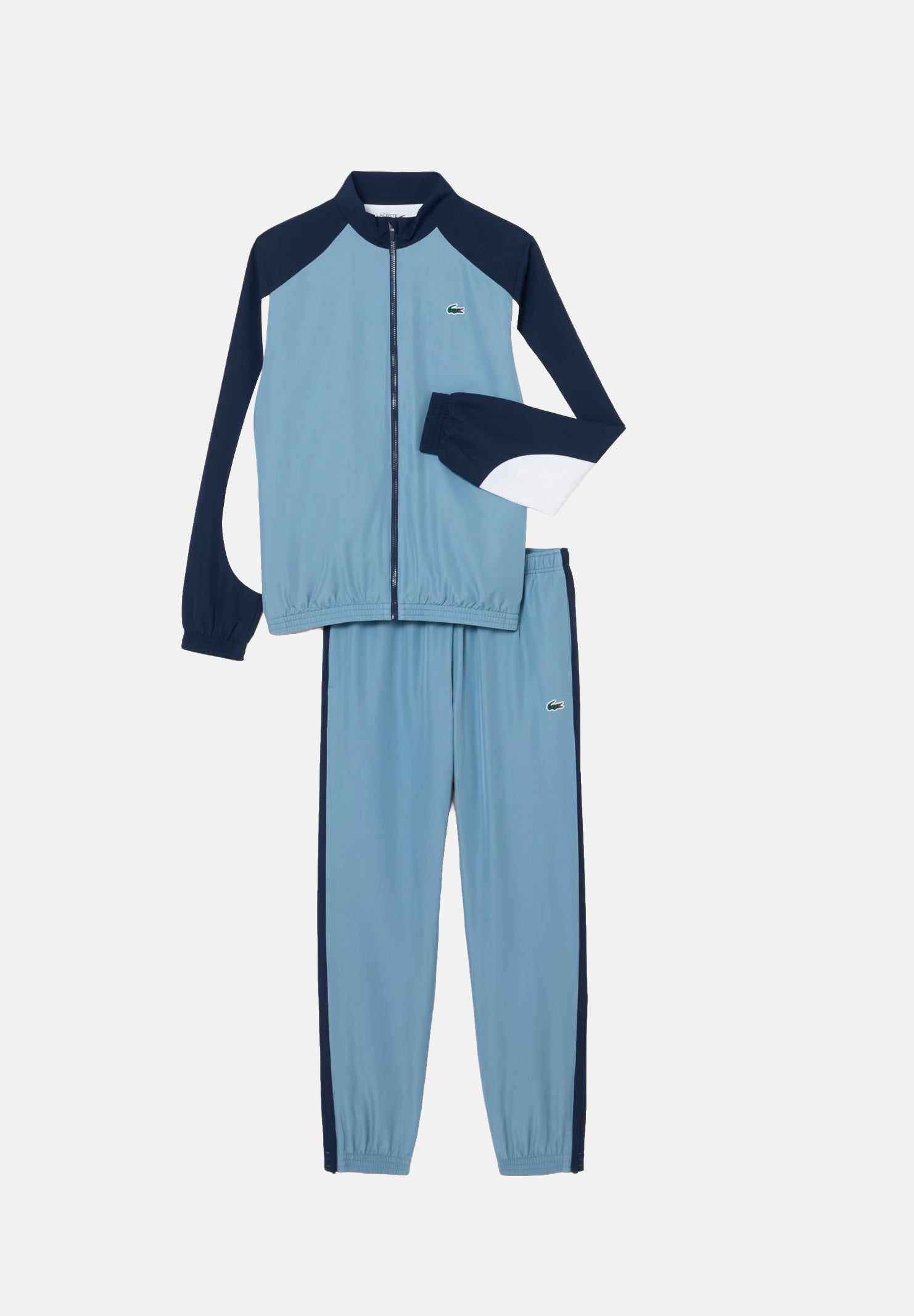 LACOSTE Tuta TRACKSUIT azzurro per uomo con dettagli bicolore a contrasto WH6603 Z88 LACOSTE 