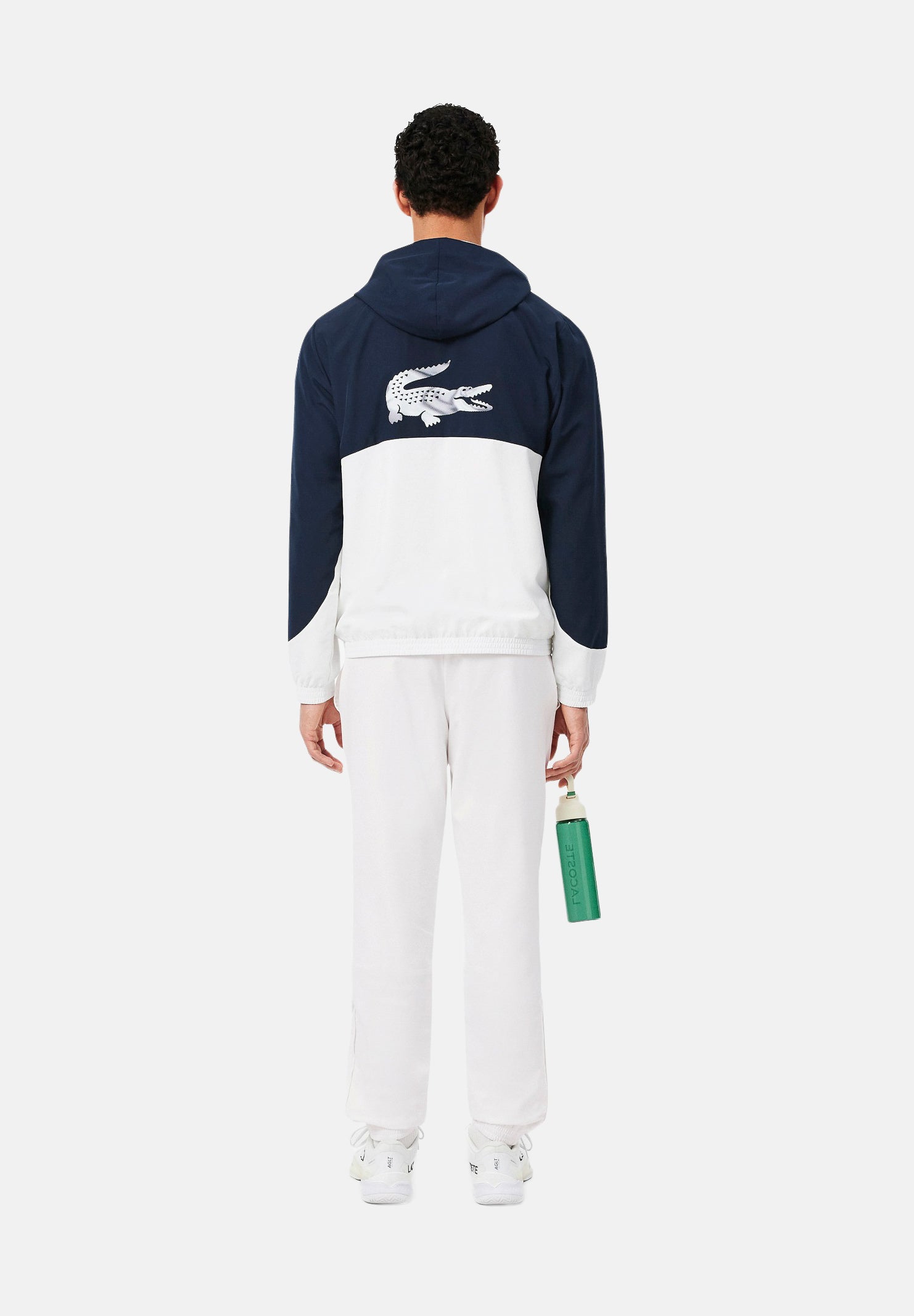 LACOSTE Tuta HOODED TRACKSUIT bianca per uomo con pantalone coordinato bicolore. WH6604 ZC5 LACOSTE 