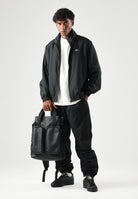 LACOSTE Tuta SOLID TRACKSUIT nera per uomo in tessuto tecnico con mini logo iconico WH6790 ZDQ LACOSTE 