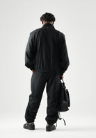 LACOSTE Tuta SOLID TRACKSUIT nera per uomo in tessuto tecnico con mini logo iconico WH6790 ZDQ LACOSTE 