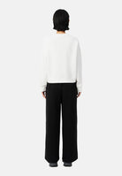 LACOSTE Pantaloni WIDE-LEG SWEATPANTS nero per donna con coulisse in vita. XF0041 031 LACOSTE 