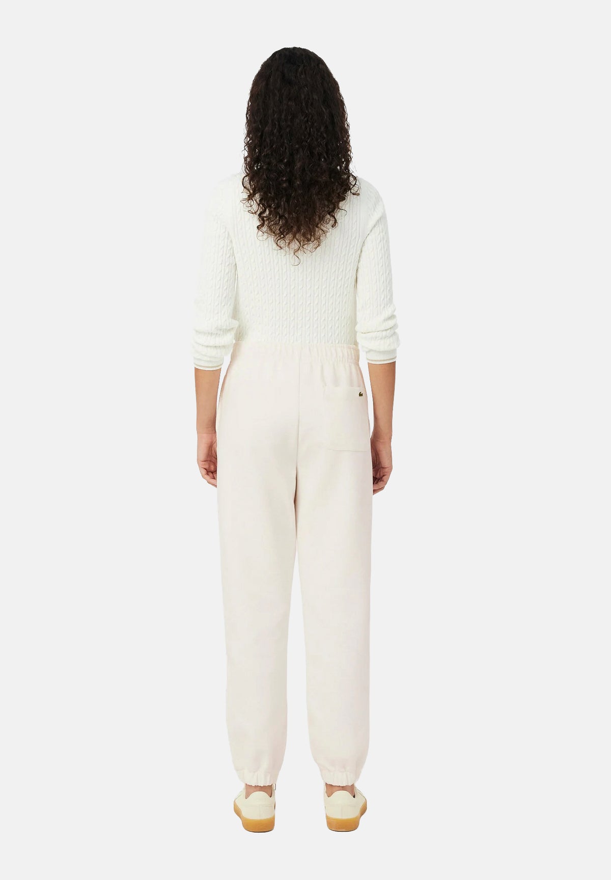 LACOSTE Pantaloni SPORT TRACK PANTS panna per donna con coulisse e dettagli con zip alle caviglie XF5244 70V LACOSTE 
