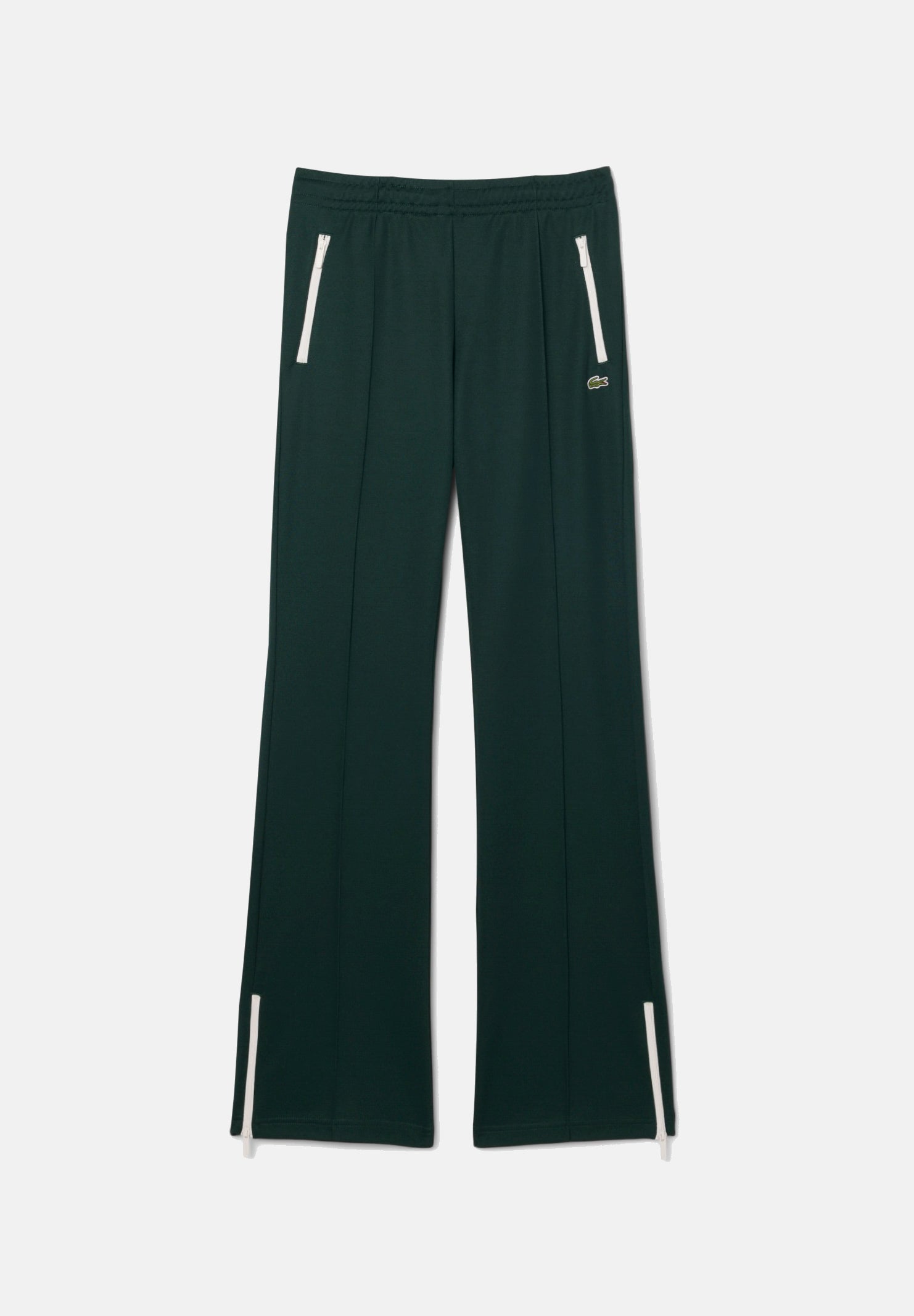 LACOSTE Pantaloni SPORT TRACK PANTS verde per donna con bande laterali a contrasto e tasche con zip. XF5253 YZP LACOSTE 