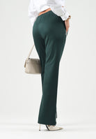 LACOSTE Pantaloni SPORT TRACK PANTS verde per donna con bande laterali a contrasto e tasche con zip. XF5253 YZP LACOSTE 