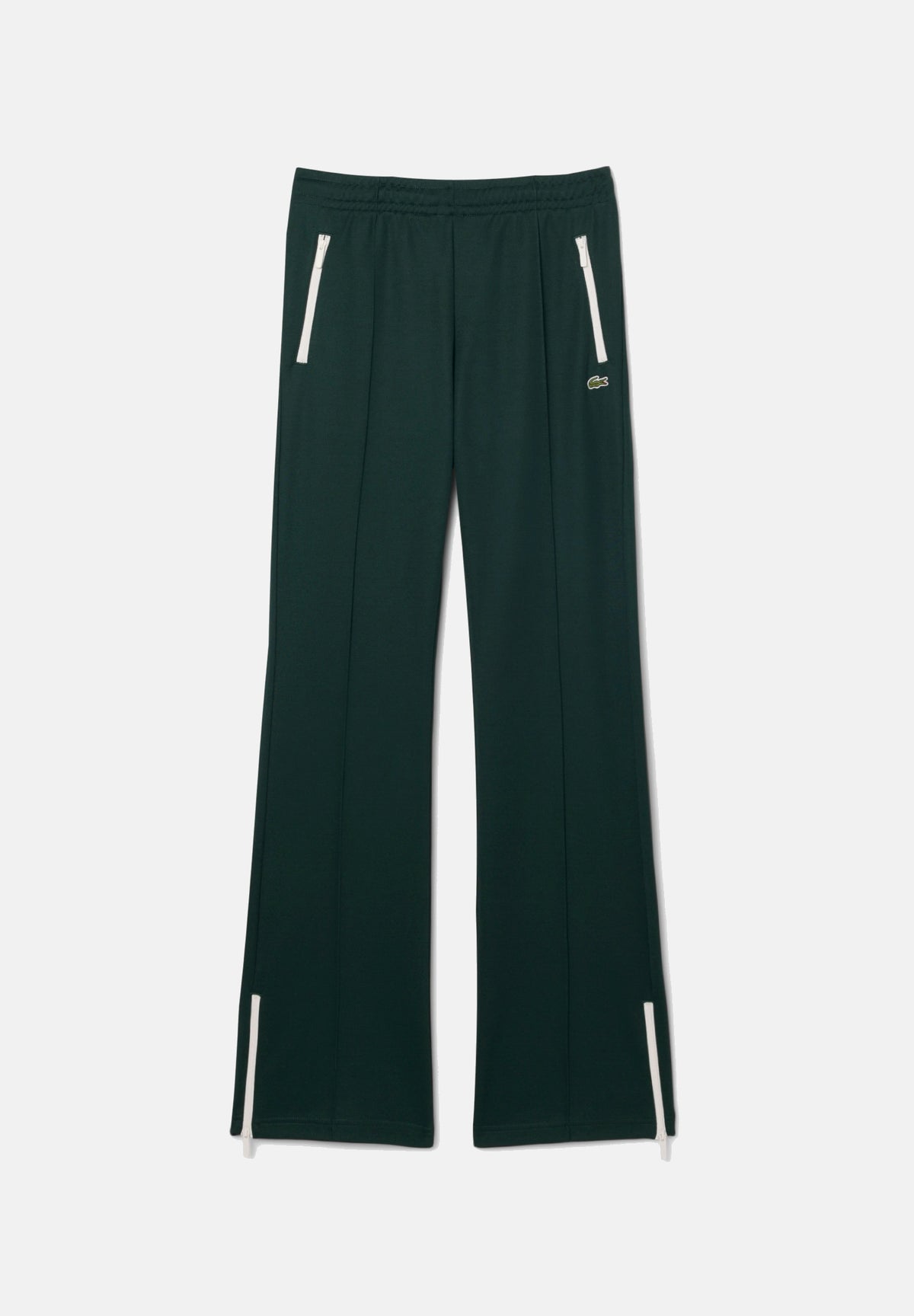 LACOSTE Pantaloni SPORT TRACK PANTS verde per donna con bande laterali a contrasto e tasche con zip. XF5253 YZP LACOSTE 
