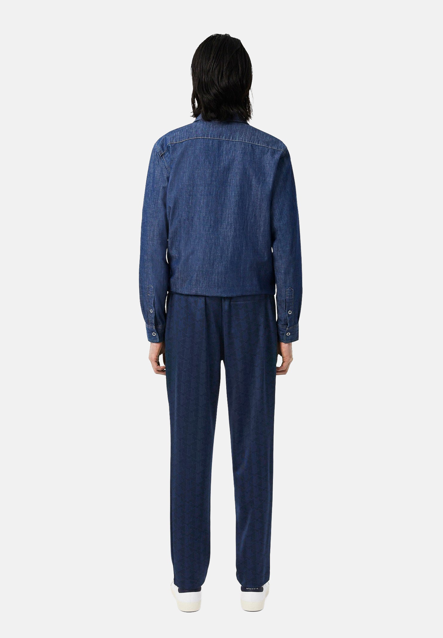 LACOSTE Pantaloni della tuta JACQUARD MONOGRAM blu notte da uomo XH0197 166 LACOSTE 