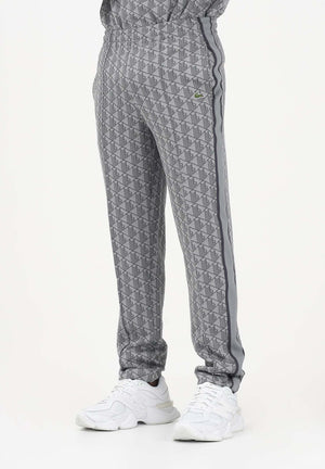 LACOSTE Pantalone sportivo grigio da uomo con monogramma Paris XH1440 41I LACOSTE 