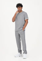 LACOSTE Pantalone sportivo grigio da uomo con monogramma Paris XH1440 41I LACOSTE 