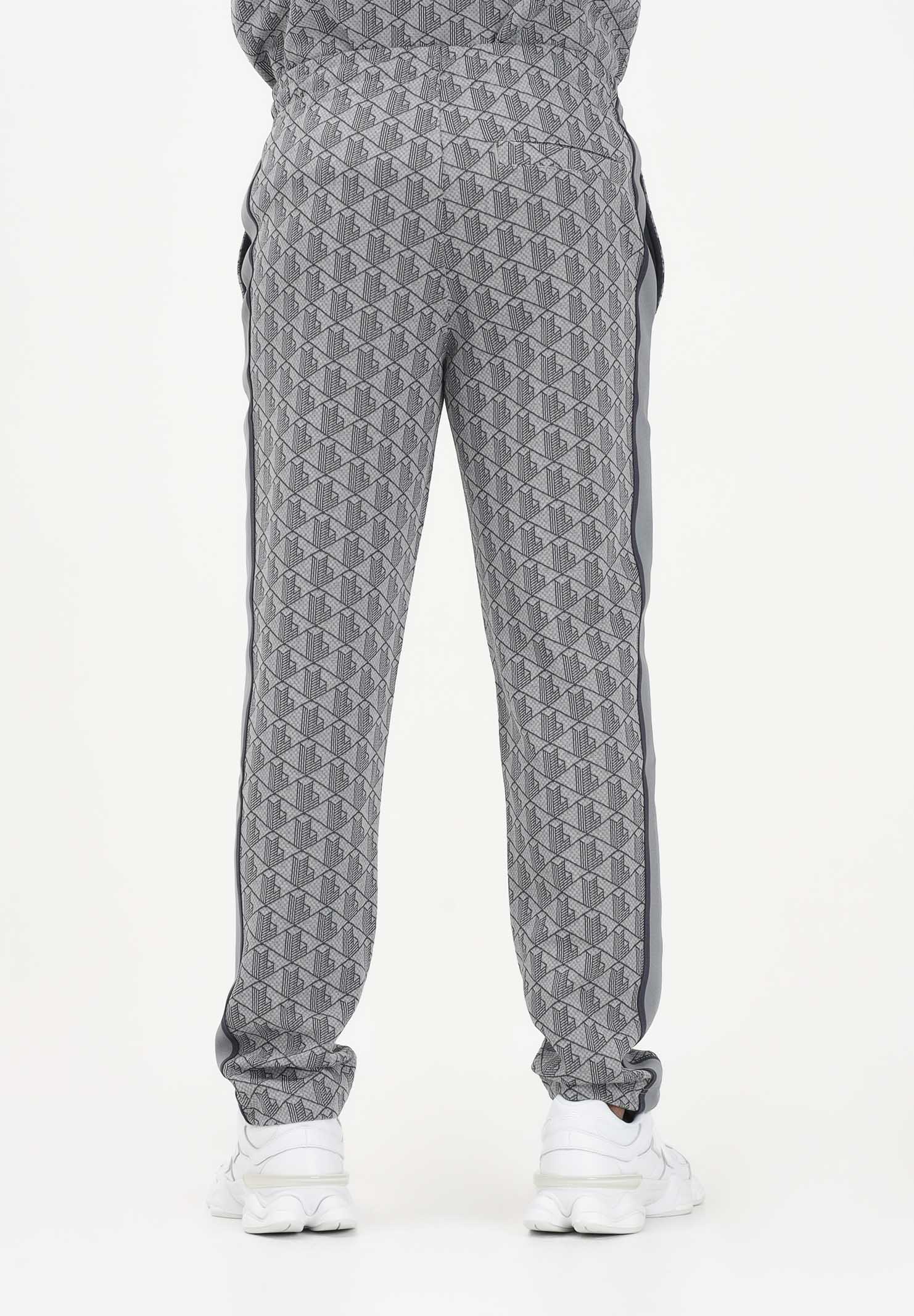LACOSTE Pantalone sportivo grigio da uomo con monogramma Paris XH1440 41I LACOSTE 