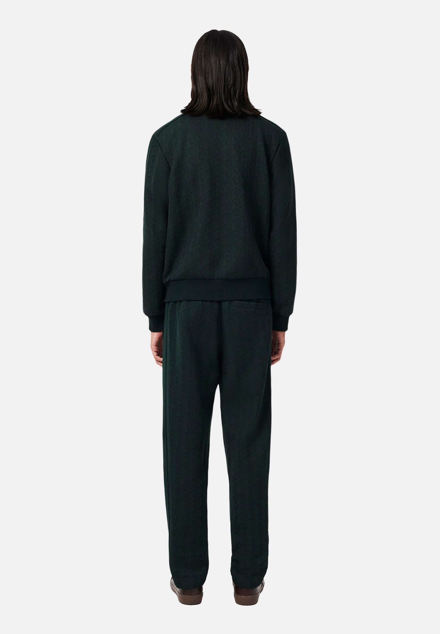 LACOSTE Pantaloni REGULAR-FIT TRACK PANTS verde per uomo in tessuto tecnico con coulisse XH1440 SPU LACOSTE 