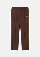 LACOSTE Pantaloni REGULAR-FIT TRACK PANTS marrone per uomo con bande  laterali e coulisse. XH1440 WD9 LACOSTE 