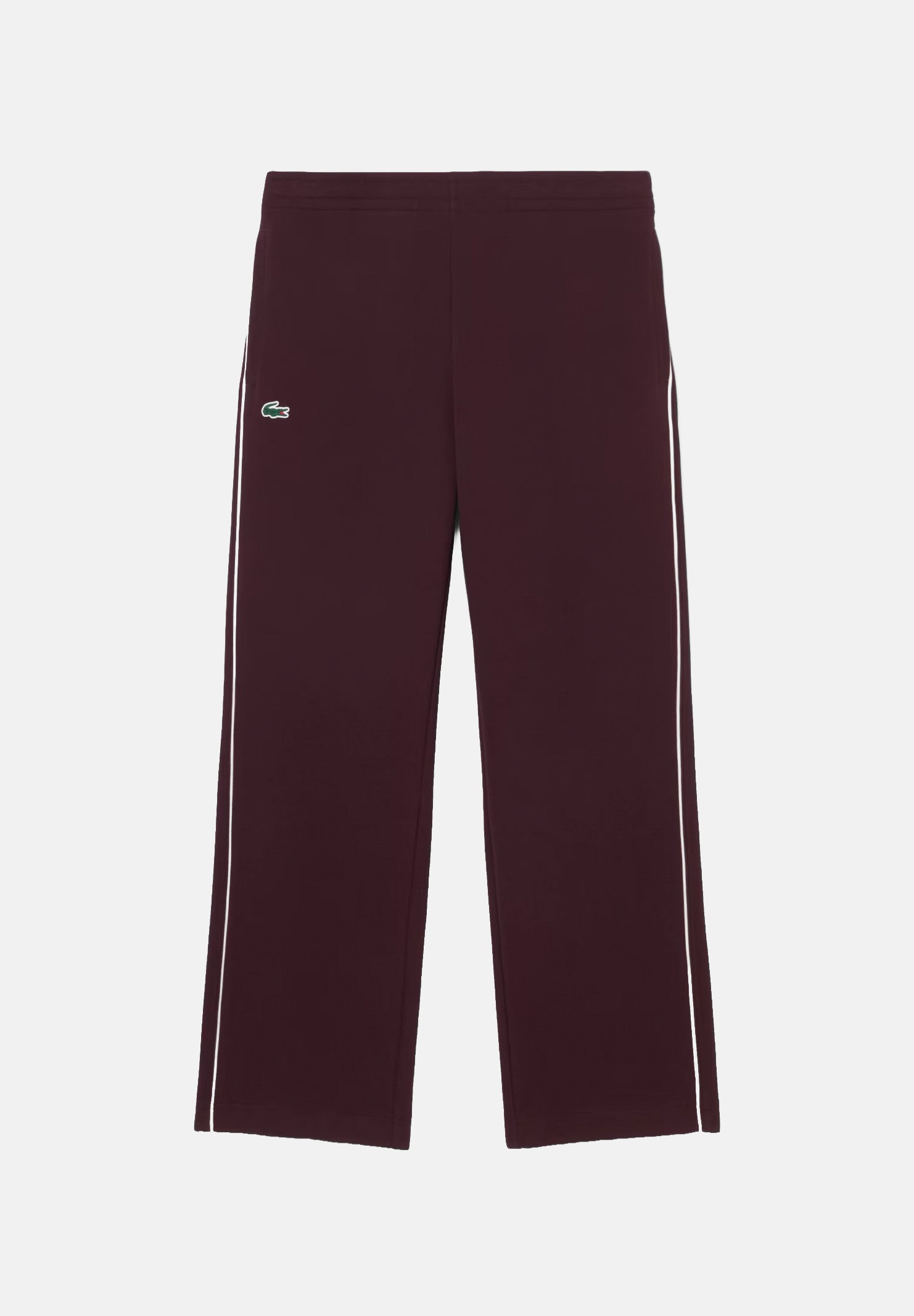 LACOSTE Pantaloni TRACK PANTS WITH PIPING bordeaux  per uomo con profili a contrasto lungo le gambe XH6932 ZB5 LACOSTE 
