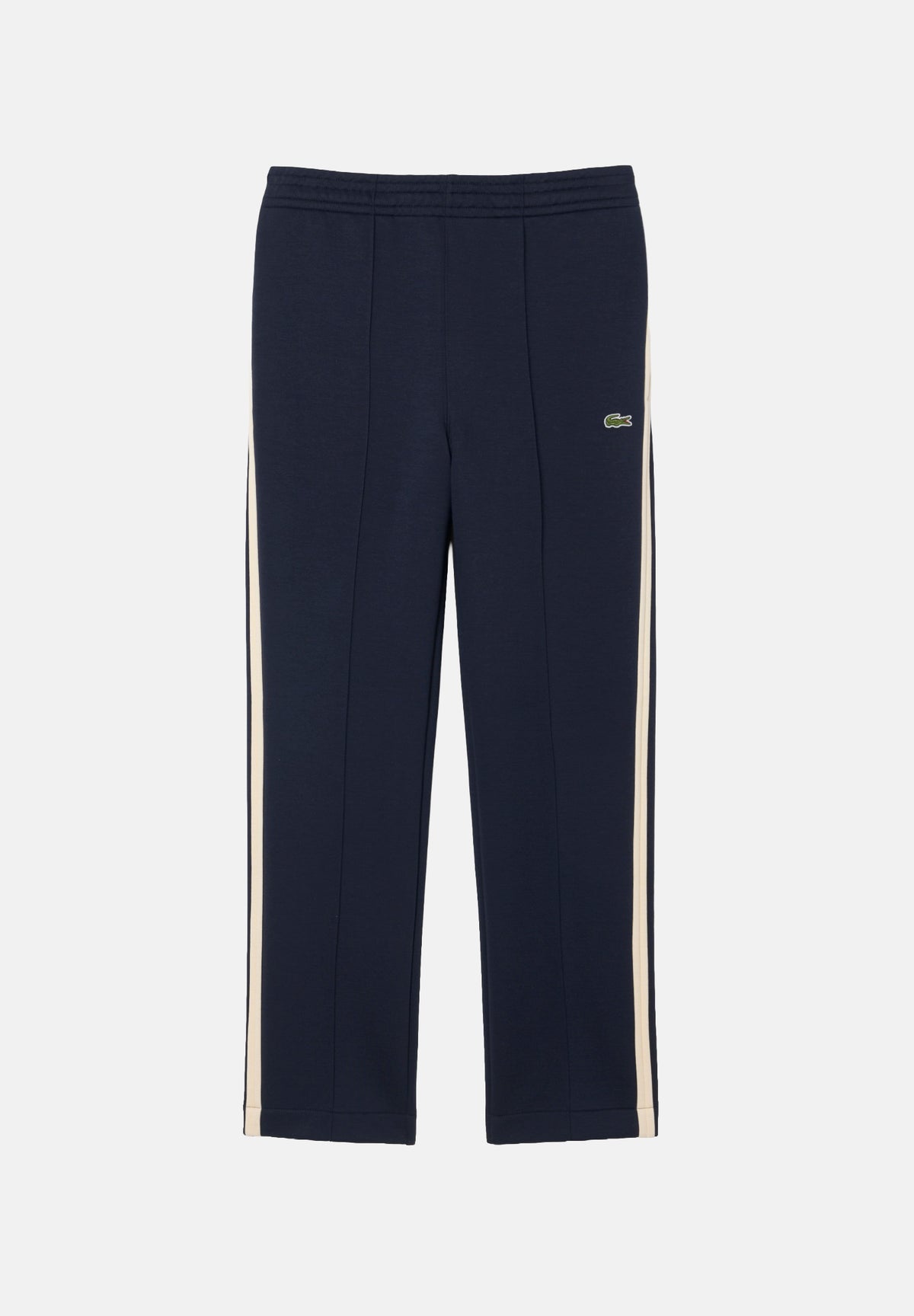 LACOSTE Pantaloni PIPED TRACK PANTS blu per uomo con bande laterali e coulisse in vita. XH8615 MXQ LACOSTE 