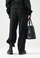 LACOSTE Pantaloni sportivi neri da uomo e donna con coccodrillo ricamato. XH8867 031 LACOSTE 