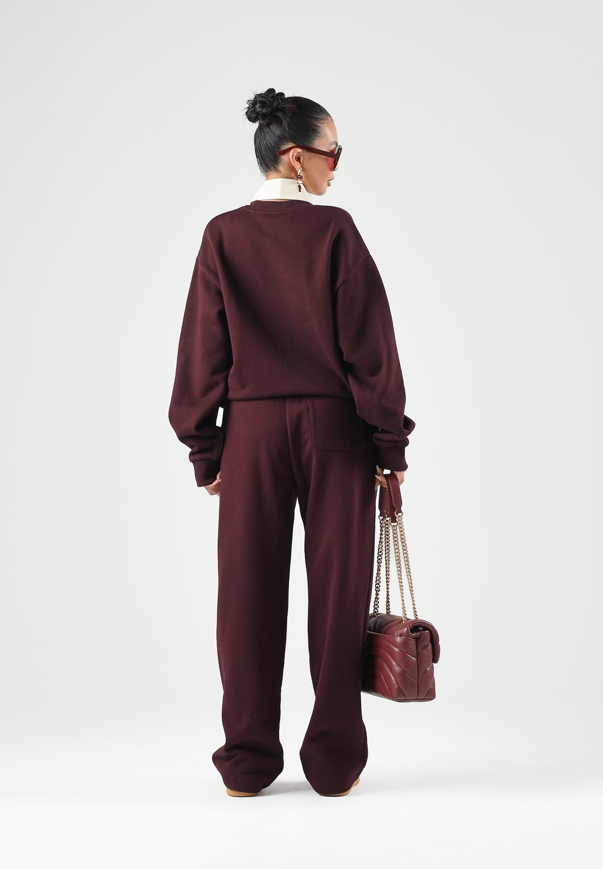 LACOSTE Pantaloni sportivi bordeaux per uomo e donna con logo ricamato. XH8867 3KE LACOSTE 