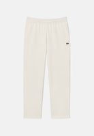 LACOSTE Pantaloni bianchi sportivi per uomo e donna con coccodrillo ricamato XH8867 70V LACOSTE 