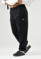 LACOSTE Pantalone in felpa nero per uomo e donna con logo coccodrillo ricamato XH9207 031 LACOSTE 