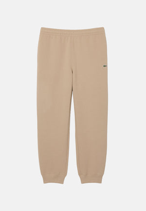 LACOSTE Pantaloni FLEECE SWEATPANTS beige per uomo con coulisse e polsini elasticizzati alle caviglie. XH9455 02S LACOSTE 