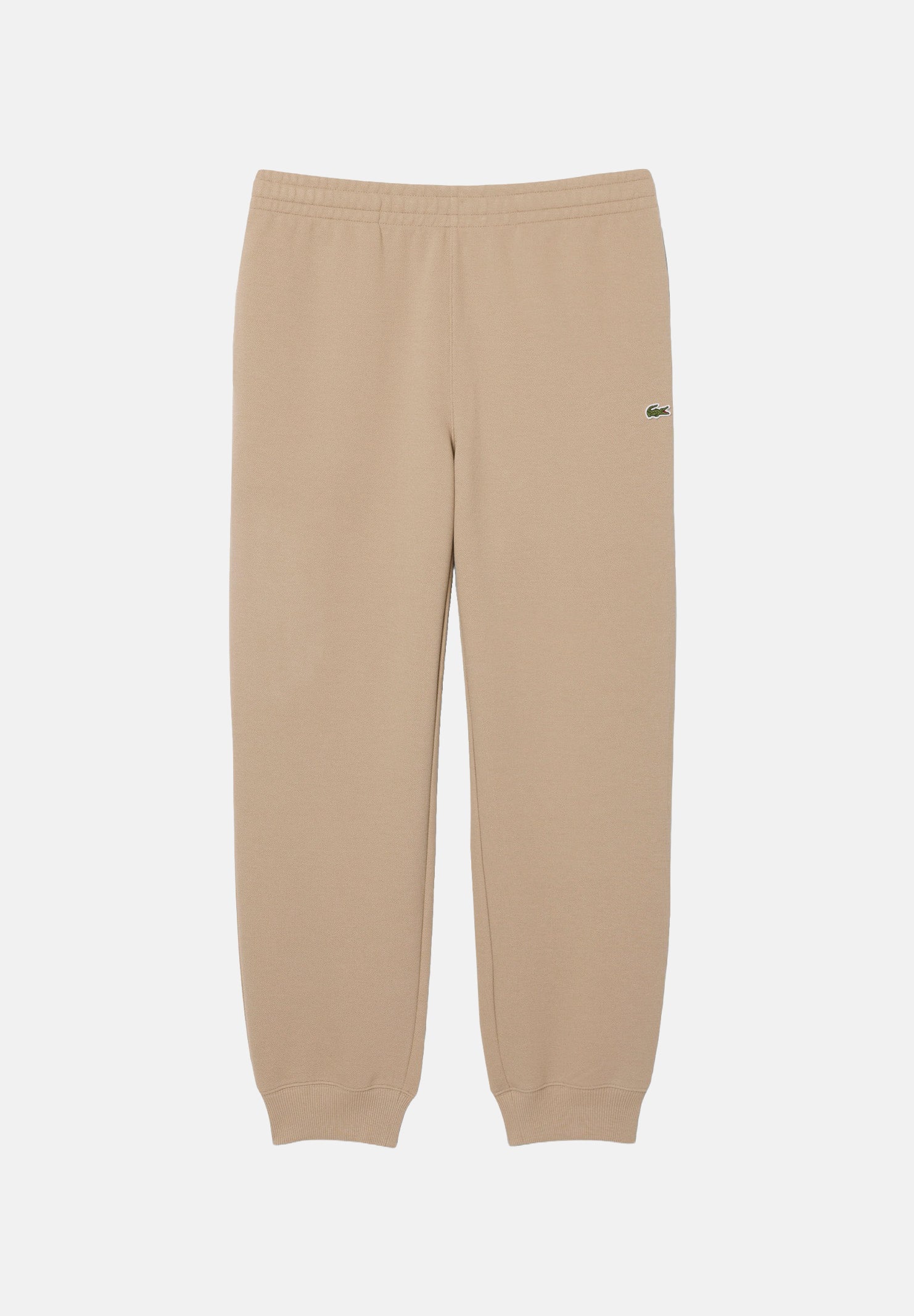 LACOSTE Pantaloni FLEECE SWEATPANTS beige per uomo con coulisse e polsini elasticizzati alle caviglie. XH9455 02S LACOSTE 