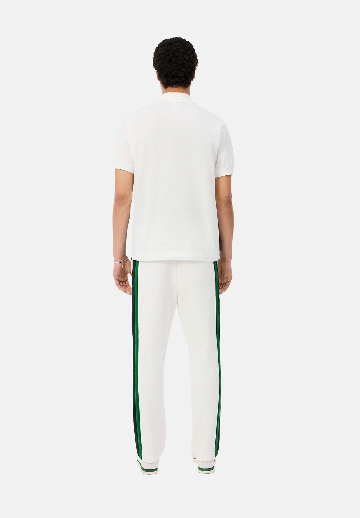 LACOSTE Pantaloni CLASSIC TRACK PANTS bianco  per uomo con coulisse e tasche laterali. XH9800 0LP LACOSTE 
