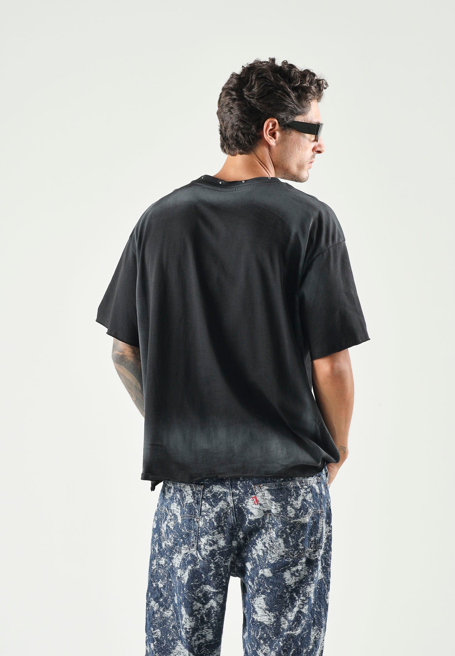 LES ARTISTS T-shirt LES ARTISTS CHAIN  per uomo e donna con stampa grafica 27SSLATS1123 121 LES ARTISTS 