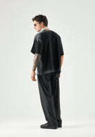 LES ARTISTS T-shirt HANDS nera  per uomo e donna con maxi stampa grafica frontale 27SSLATS1125 121 LES ARTISTS 