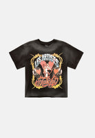 LES ARTISTS T-shirt  LES ARTISTS TALENT nera per uomo e donna con maxi stampa grafica frontale multicolore 27SSLATS1131 121 LES ARTISTS 