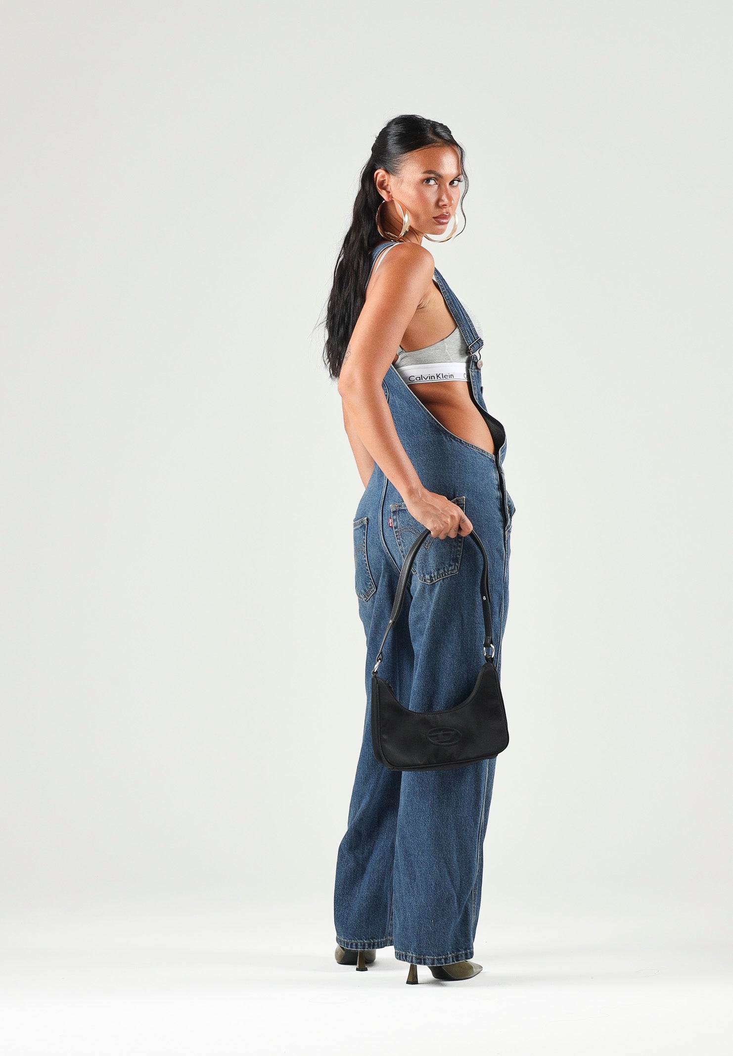 LEVI'S Salopette XL OVERALLS Dark Indigo blu donna con gamba ampia. 000UG-0007 . LEVI'S® 