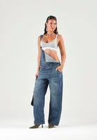 LEVI'S Salopette XL OVERALLS Dark Indigo blu donna con gamba ampia. 000UG-0007 . LEVI'S® 