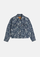 LEVI'S® Giubbotto di jeans med Indigo-blu chiaro da uomo con tasche sul petto e chiusura frontale 0010P-0020 . LEVI'S® 