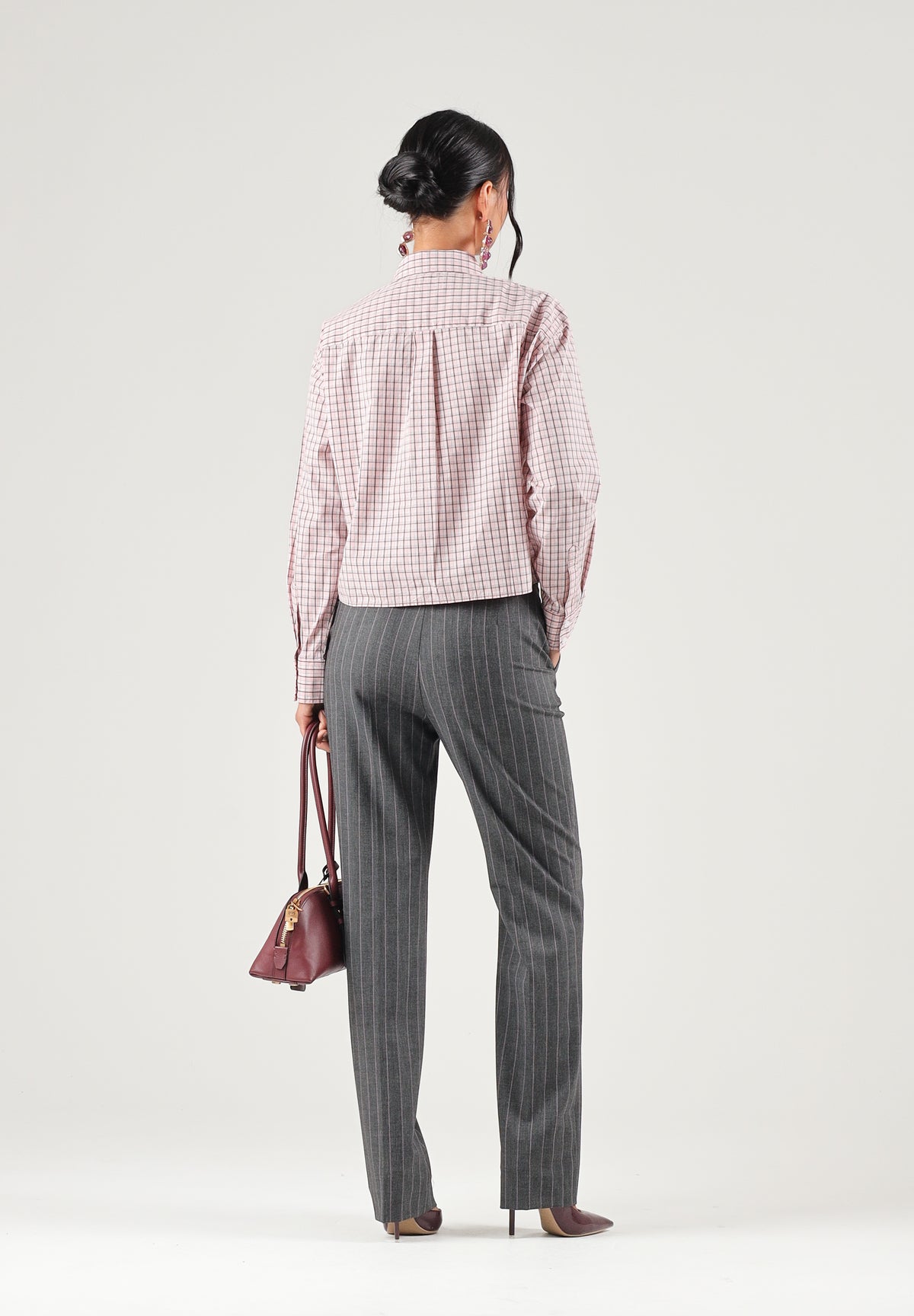 LEVI'S® Camicia maniche lunghe rosa da donna con chiusura frontale con bottoni e stampa a quadri 003P2-0013 . LEVI'S® 