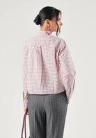 LEVI'S® Camicia maniche lunghe rosa da donna con chiusura frontale con bottoni e stampa a quadri 003P2-0013 . LEVI'S® 