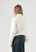 LEVI'S® Maglione scollo V-NECK SWEATER neutro-beige per donna con morbida lavorazione a coste 0046F-0012 . LEVI'S® 