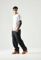 LEVI'S® Jeans BAGGY BARREL nero da uomo in denim nero tinta unita. 0057O-0003 . LEVI'S® 