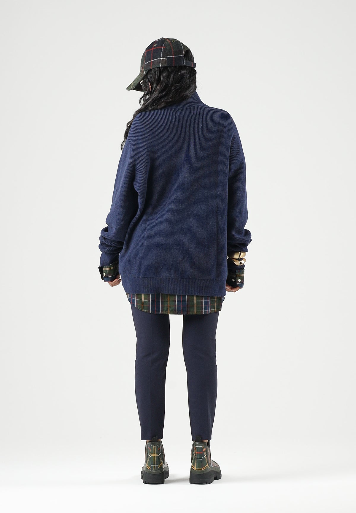 LEVI'S® Cardigan con zip  blu per uomo e donna con mini logo tono su tono 0058U-0000 . LEVI'S® 