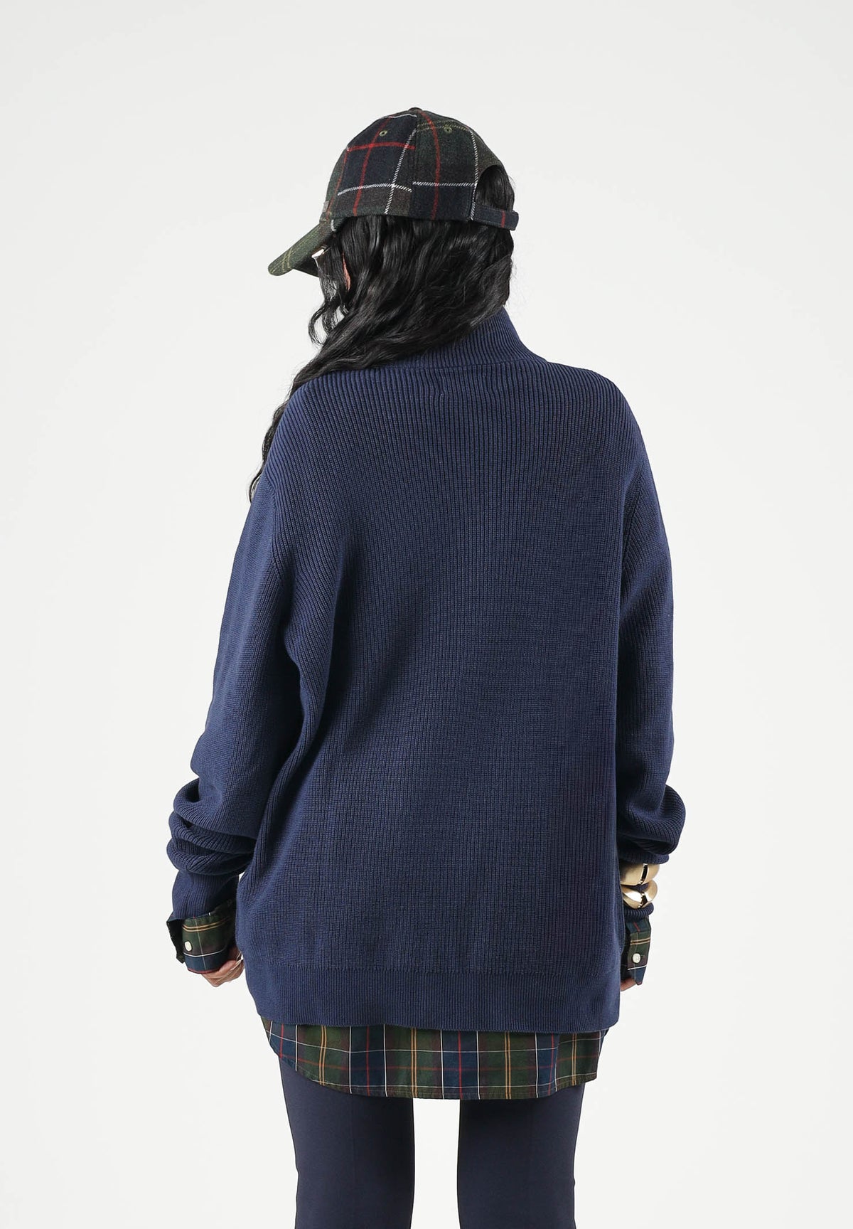 LEVI'S® Cardigan con zip  blu per uomo e donna con mini logo tono su tono 0058U-0000 . LEVI'S® 