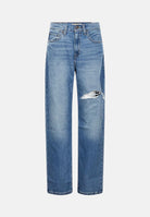 LEVI'S® Jeans med indigo-blu da donna con lavaggio denim e dettaglio strappato sul ginocchio. 005DC-0018 . LEVI'S® 