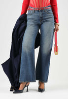 LEVI'S® Jeans LOOSE BOT  indigo blu per donna con lavaggio scuro e tasche classiche. 005DO-0005 . LEVI'S® 