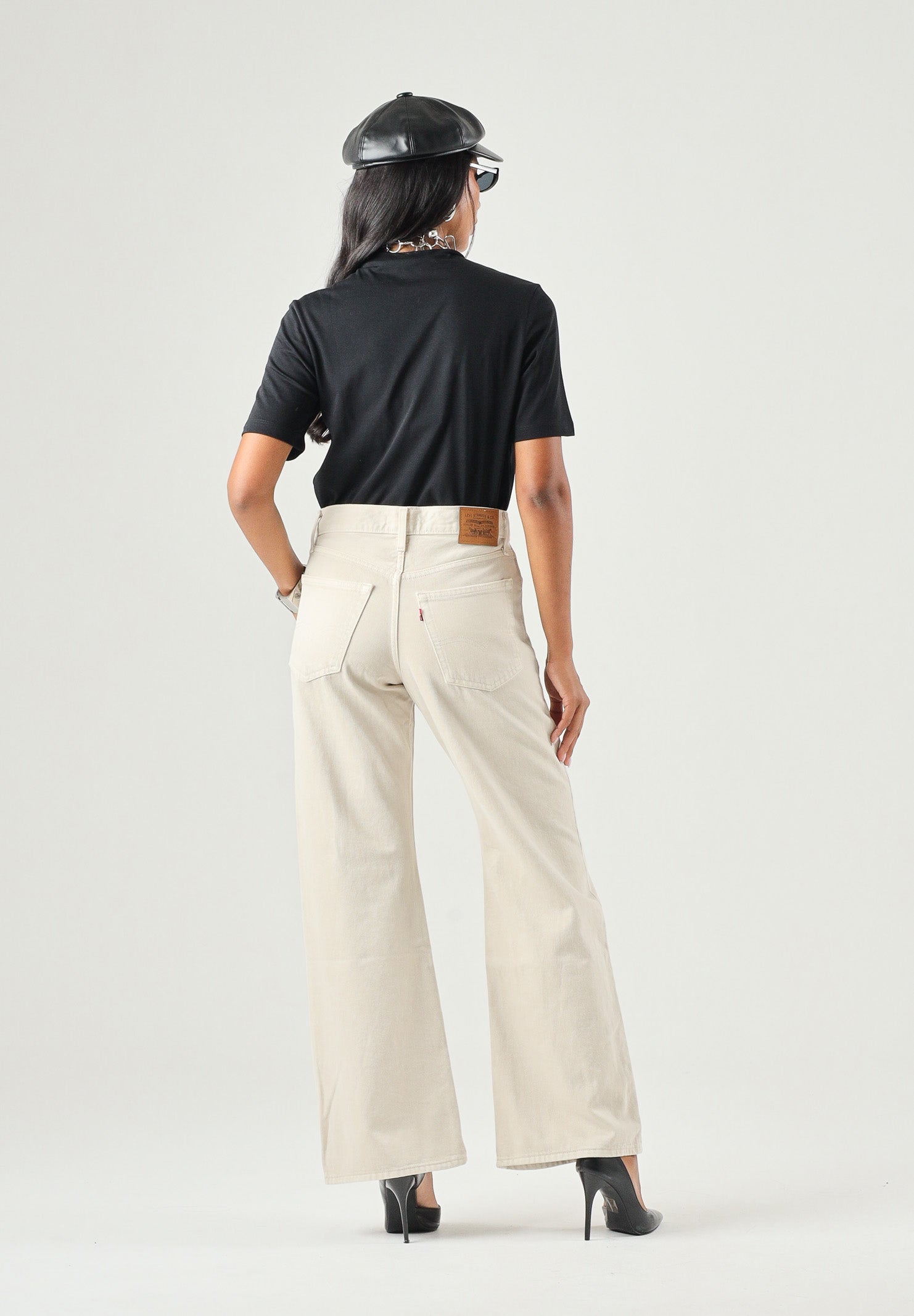 LEVI'S Jeans LOOSE BOOT neutral bianco, da donna con gamba bootcut ampia 005DO-0032 . LEVI'S® 