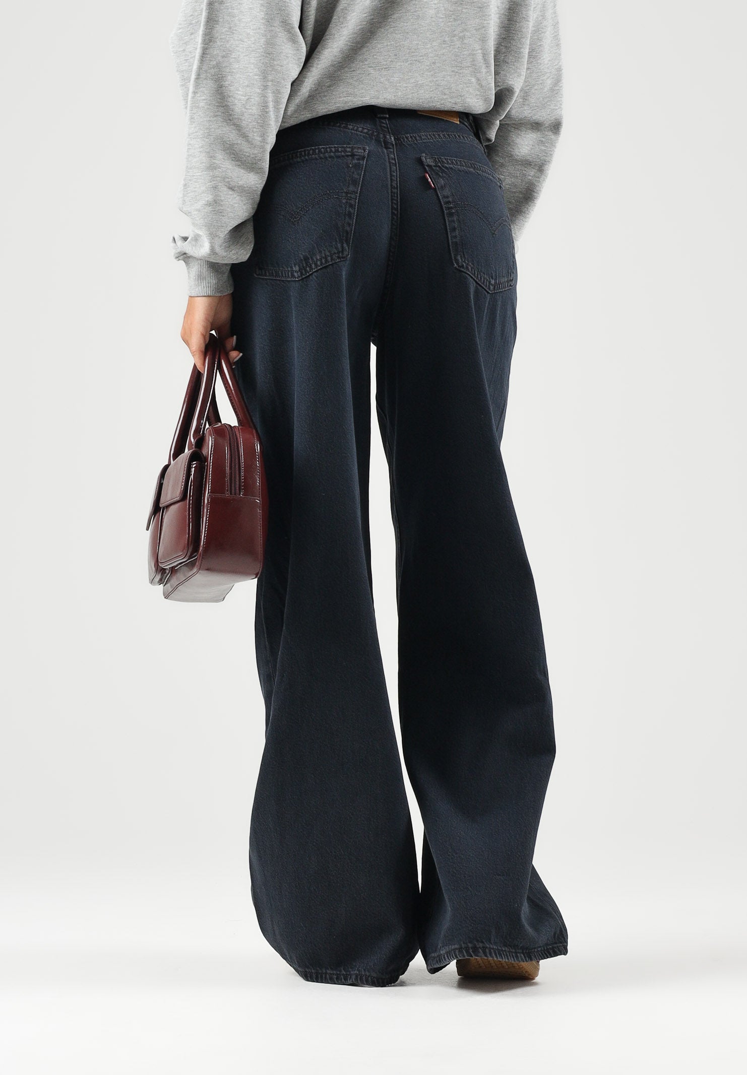 LEVI'S® Jeans XL STRAIGHT DENIM PANTS med indigo per donna con vita media e gamba ampia 0073B-0000 . LEVI'S® 