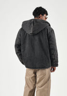 LEVI'S® Giubbotto di jeans DECK HOODED  denim nero da uomo con calda fodera interna effetto sherpa 007S7-0000 . LEVI'S® 