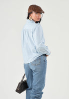 LEVI'S® Camicia maniche lunghe ARCHIVE BLOUSE celeste da donna con fiocco al collo e maniche a palloncino 007XN-0002 . LEVI'S® 