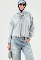 LEVI'S® Felpa con cappuccio grigia  da donna con lacci lunghi regolabili in vita. 0082D-0000 . LEVI'S® 