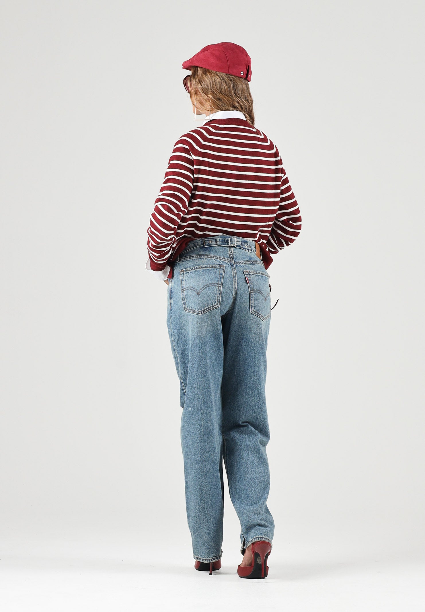 LEVI'S® Jeans TAPERED  indigo per donna con lavaggio medio a cinque tasche 0083N-0002 . LEVI'S® 