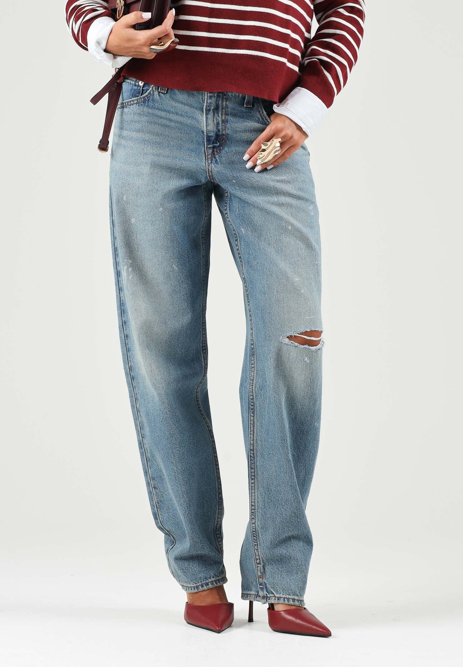 LEVI'S® Jeans TAPERED  indigo per donna con lavaggio medio a cinque tasche 0083N-0002 . LEVI'S® 