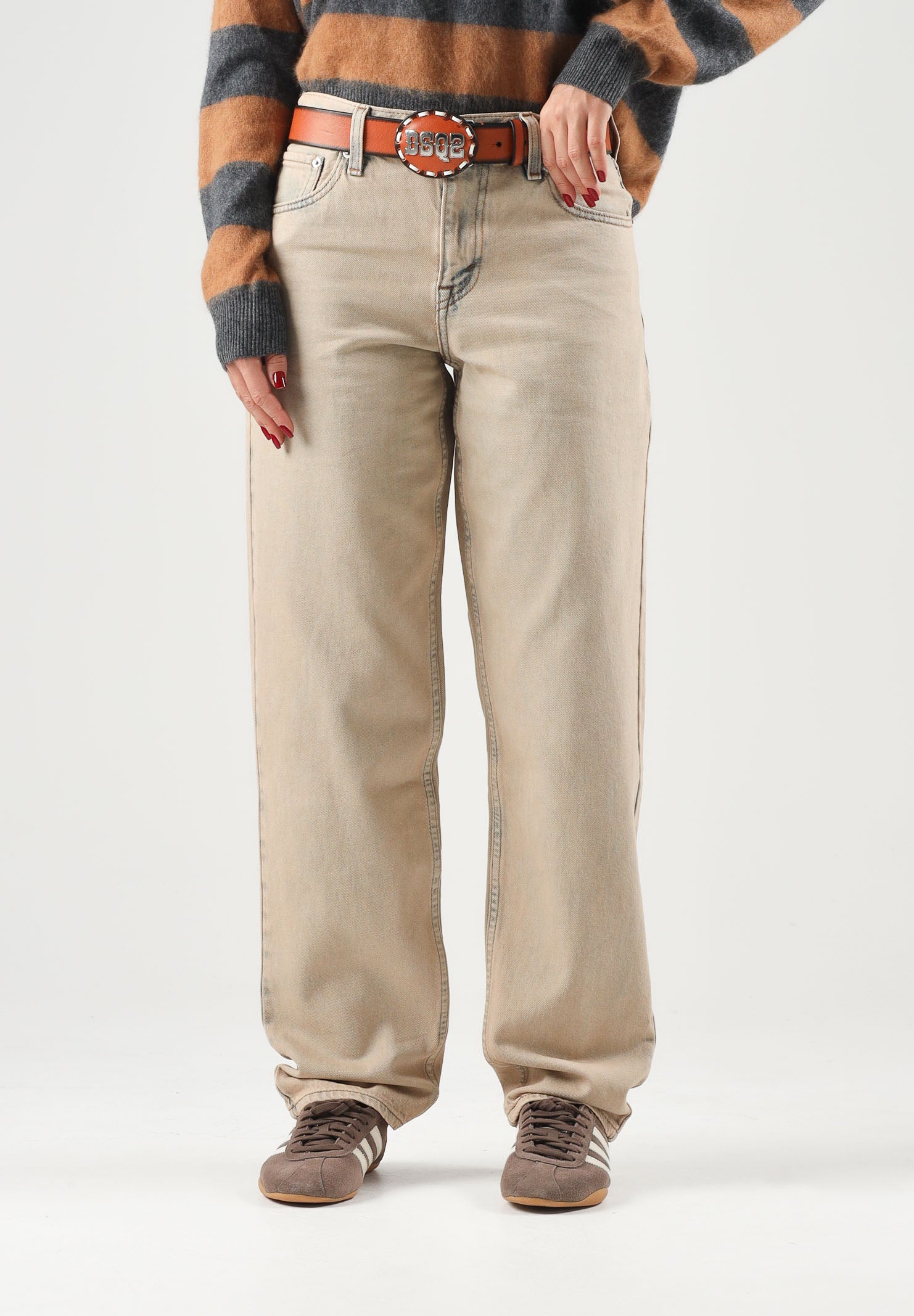LEVI'S Jeans LOOSE TAPER New Hire Tan beige sabbia chiaro da donna 0083N-0009 . LEVI'S® 