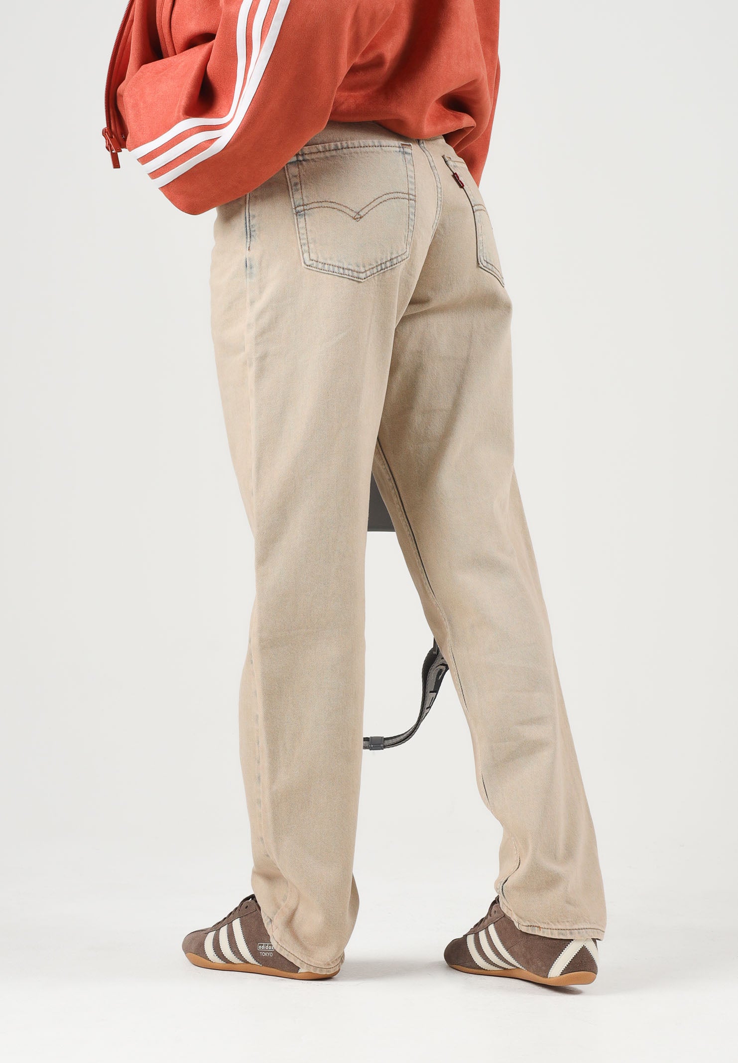 LEVI'S Jeans LOOSE TAPER New Hire Tan beige sabbia chiaro da donna 0083N-0009 . LEVI'S® 
