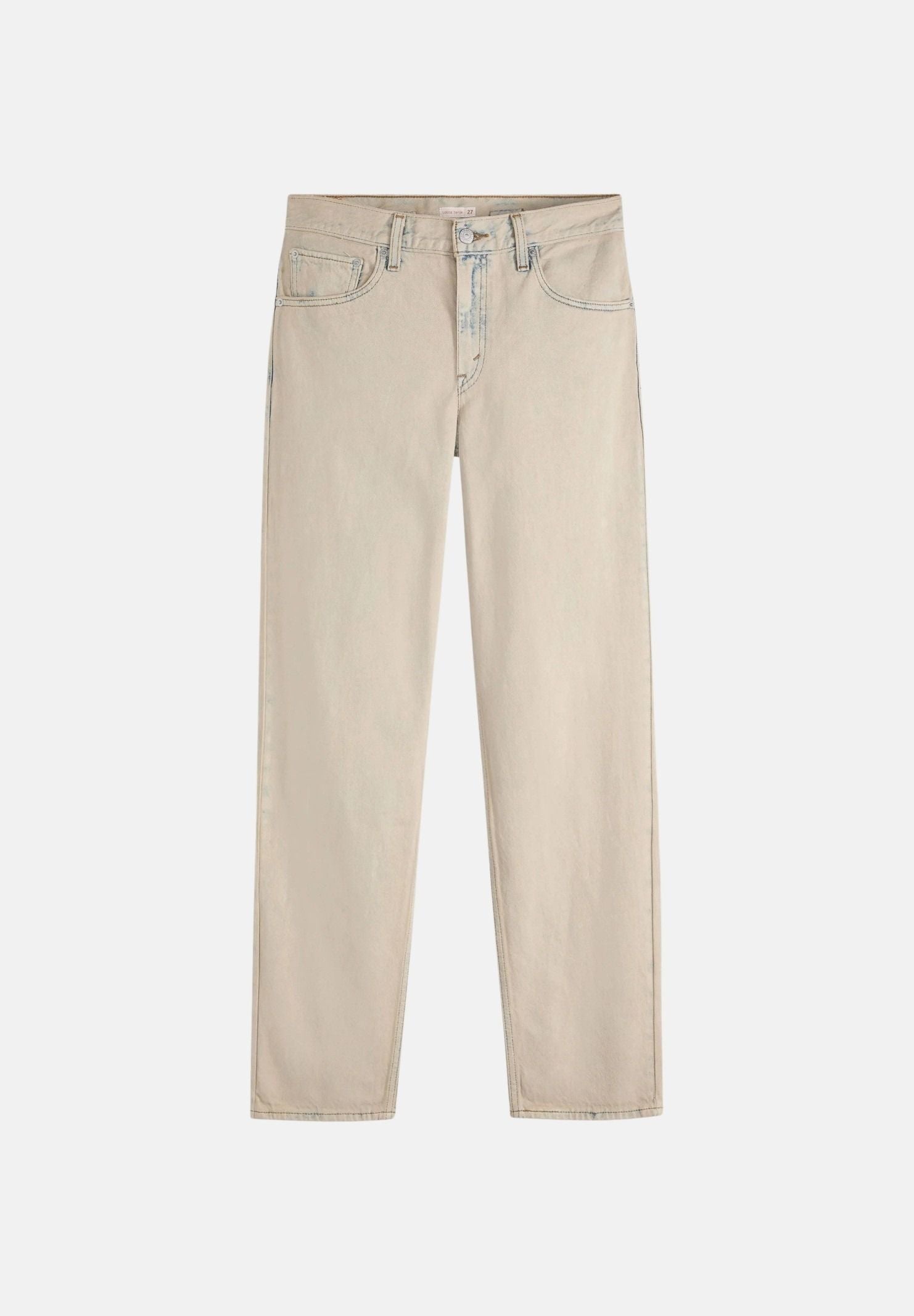LEVI'S Jeans LOOSE TAPER New Hire Tan beige sabbia chiaro da donna in denim di cotone non elasticizzato, con vestibilità loose taper fit, vita media, gamba ampia sui fianchi e sulle cosce, fondo affusolato e chiusura frontale con zip e bottone. 0083N-0009 . LEVI'S® 