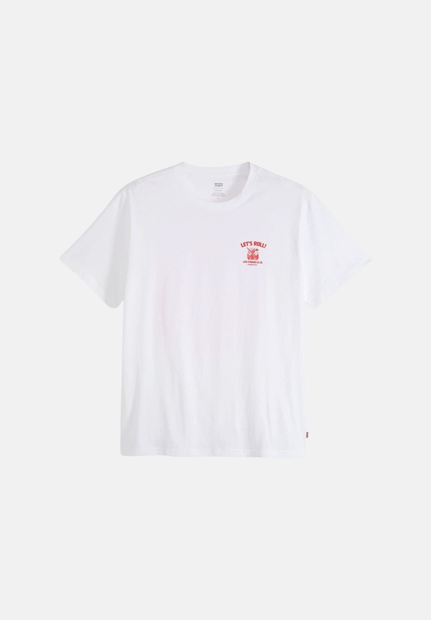 LEVI'S® T-shirt  GRAPHIC TEE ROLL MODELS bianca da uomo con grafiche stampate. 16143-2625 . LEVI'S® 